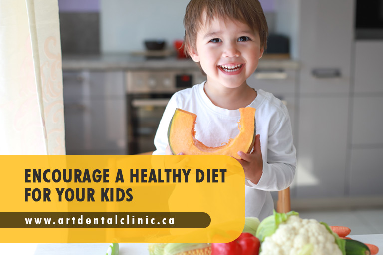 Encourage a healthy diet for your kids